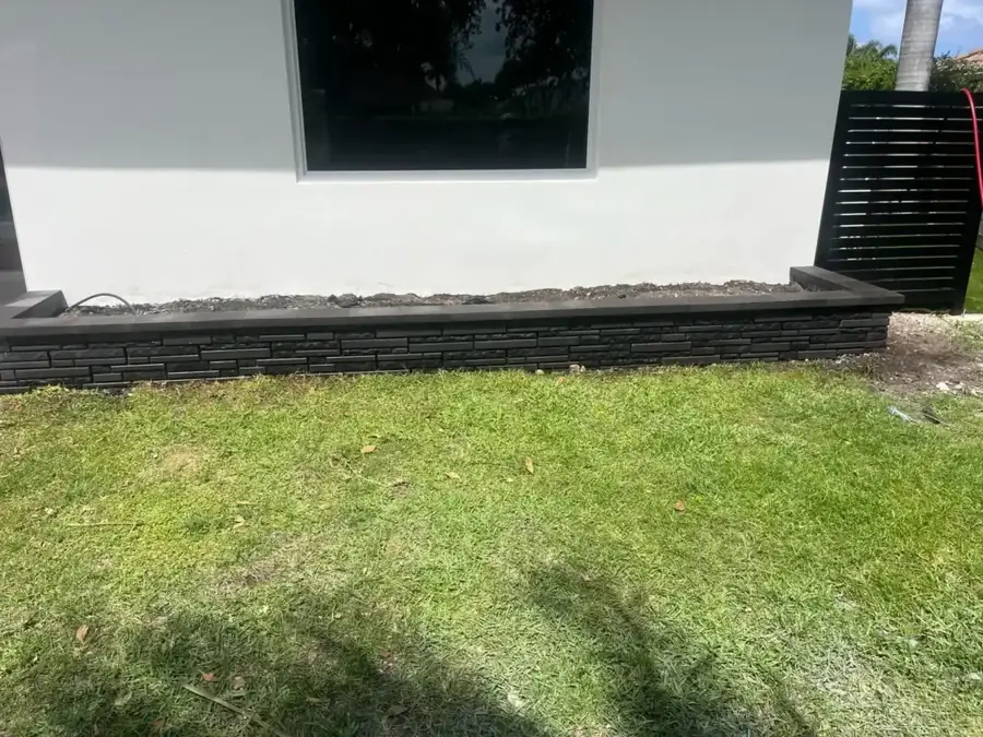 Retaining wall installation